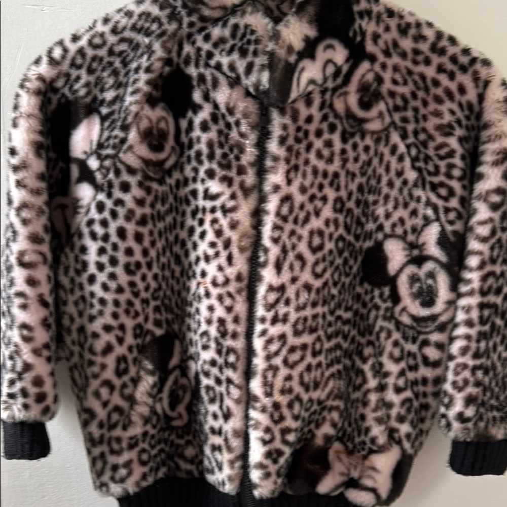 Vintage Paris Leopard Print Disney Jacket